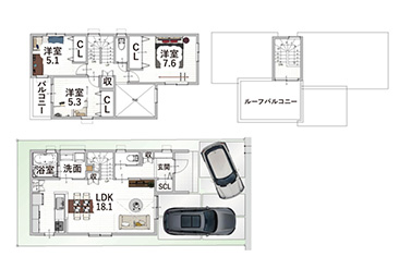 分譲地情報 明石市藤江 限定1区画 間取り図