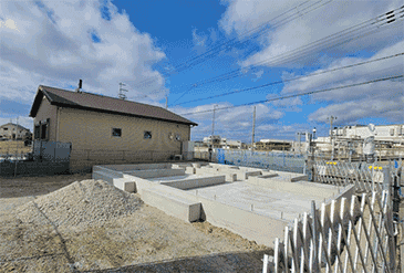 建築中の家 明るく広く開放的なお家